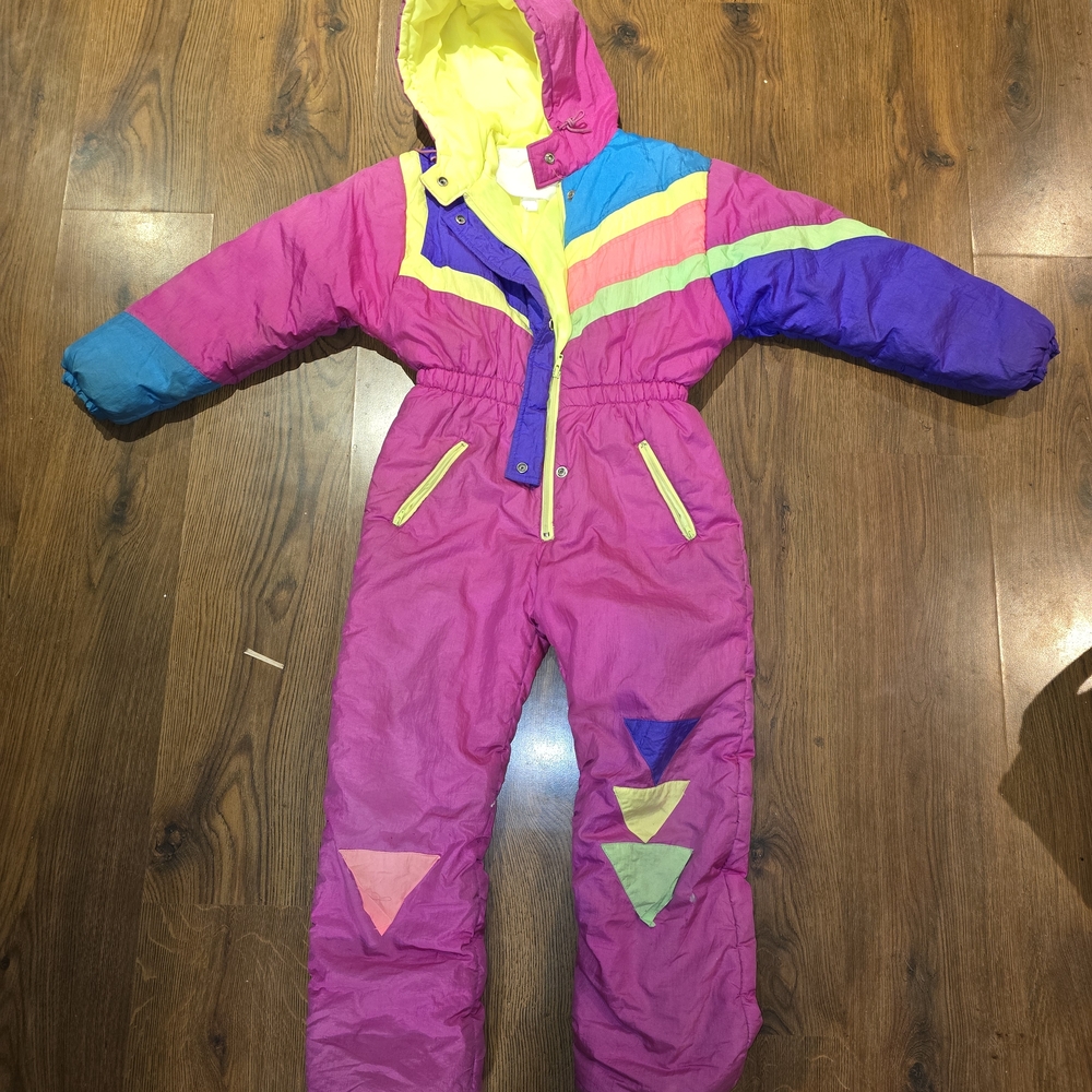 Colorful Kids' Snowsuit with Hood
